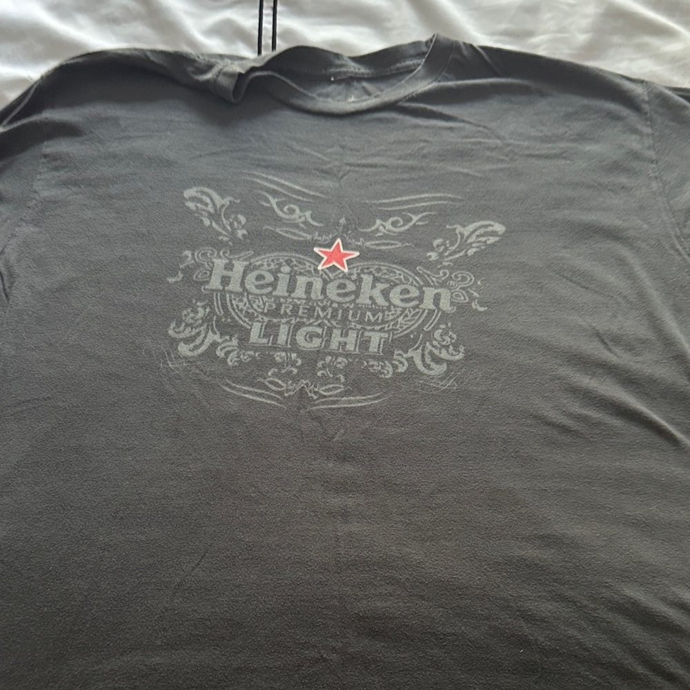 Gray HEINEKEN BEER Short Sleeve Men's Tee
